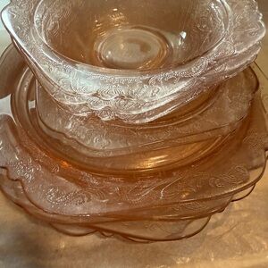 Pink Glass Vintage 70’s Indiana Glass